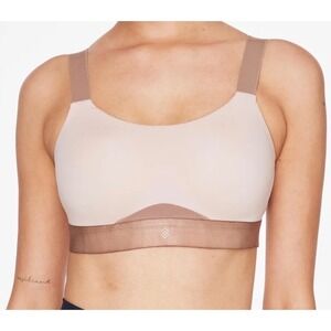 ThirdLove Kinetic Adjustable Athletic High Impact Sports Bra Beige Wireless 36B